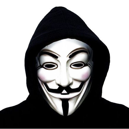 Masker anonim PNG Gambar latar belakang Transparan