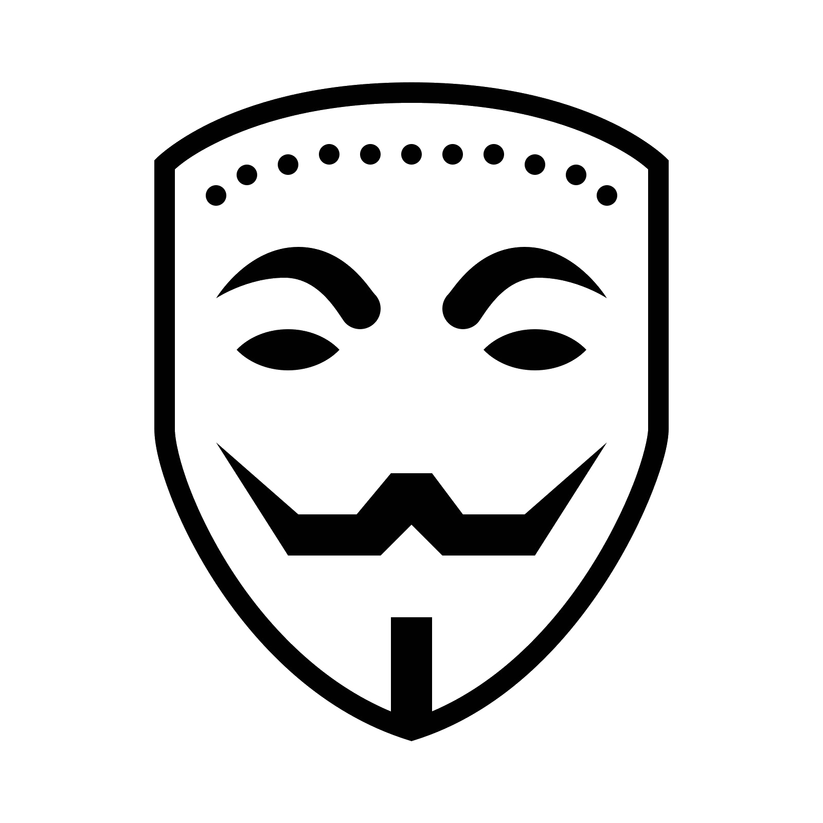 Máscara anónima PNG Imagen