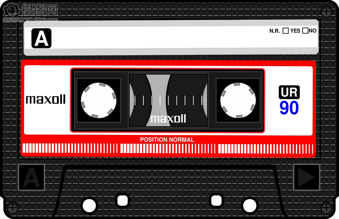 Audio Cassette PNG Image Background