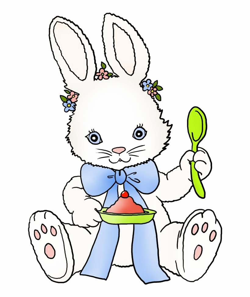 Baby Easter Bunny PNG Transparent Image