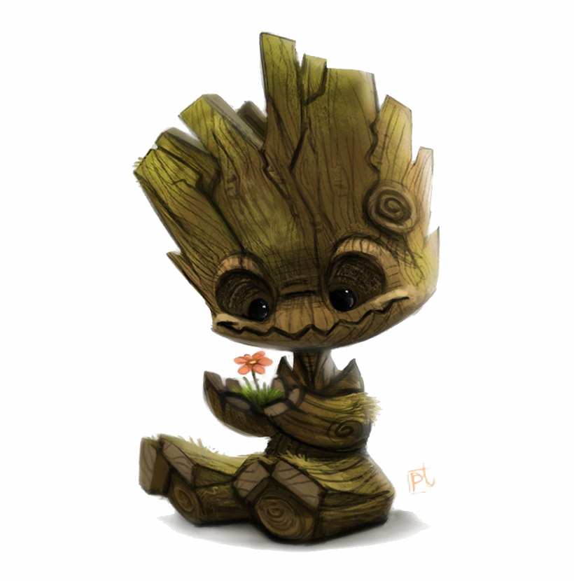 Baby Groot PNG Прозрачное изображение