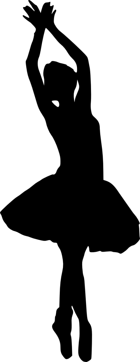 Ballerina Silhouette PNG Download Image
