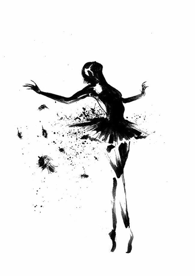 Ballerina Silhouette PNG Picture