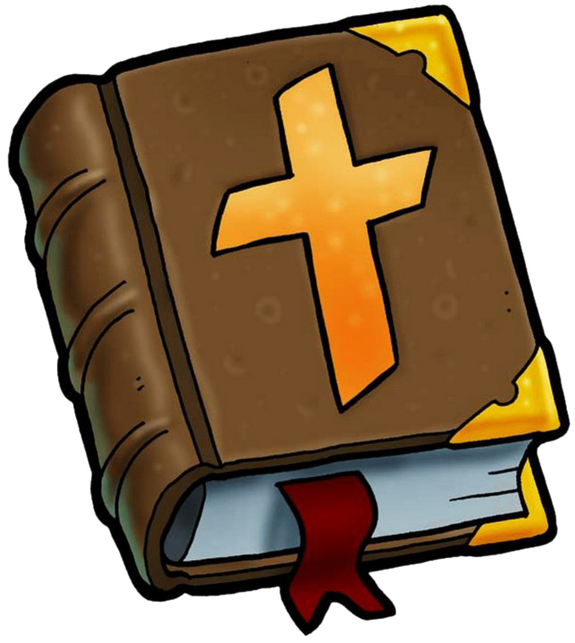 Biblia con imagen cruzada PNG