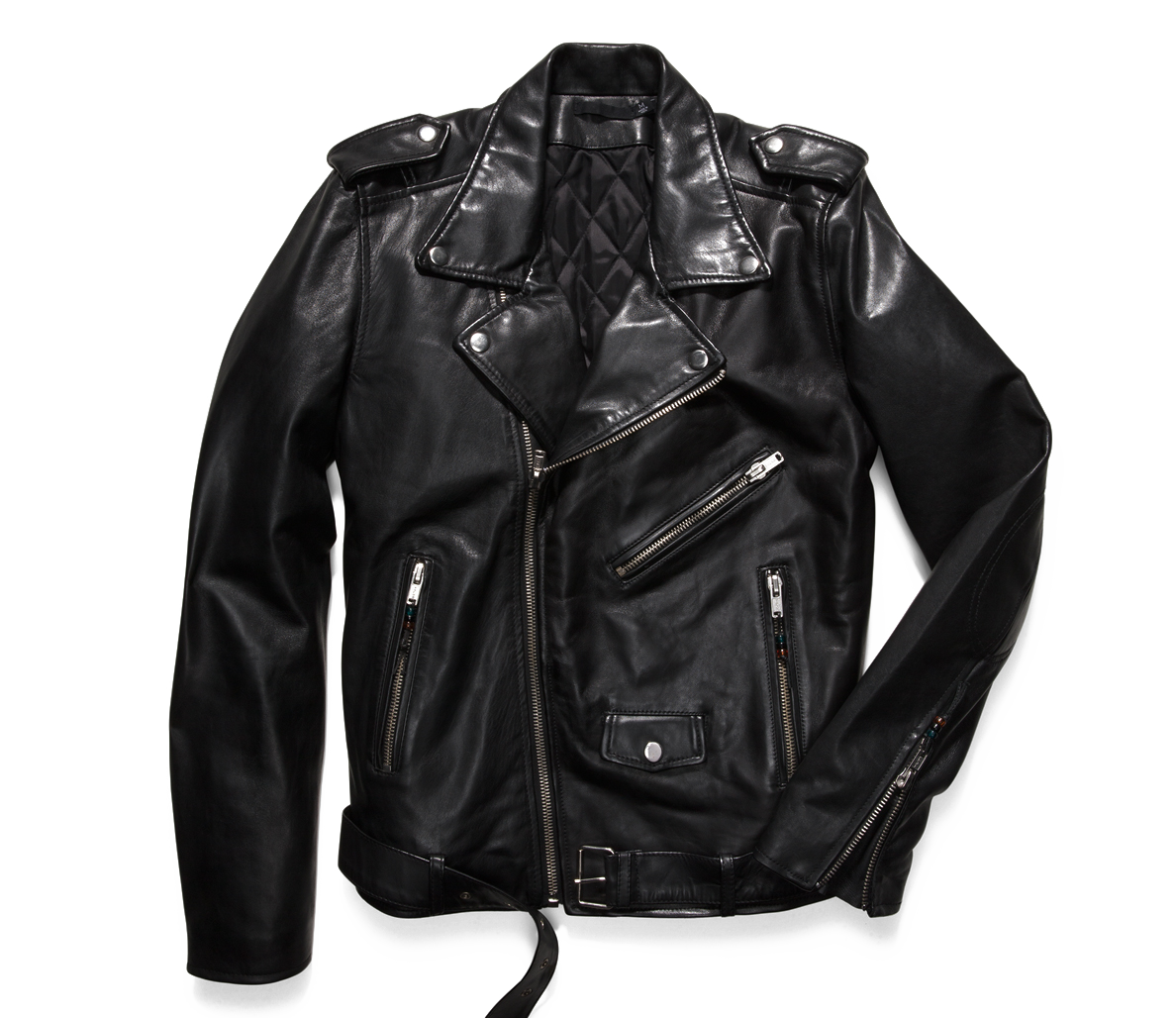 Black Leather Jacket PNG High-Quality Image