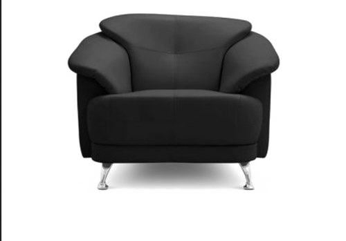 Black Sofa PNG High-Quality Image