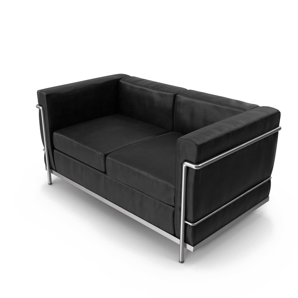 Black Sofa Transparent Background PNG