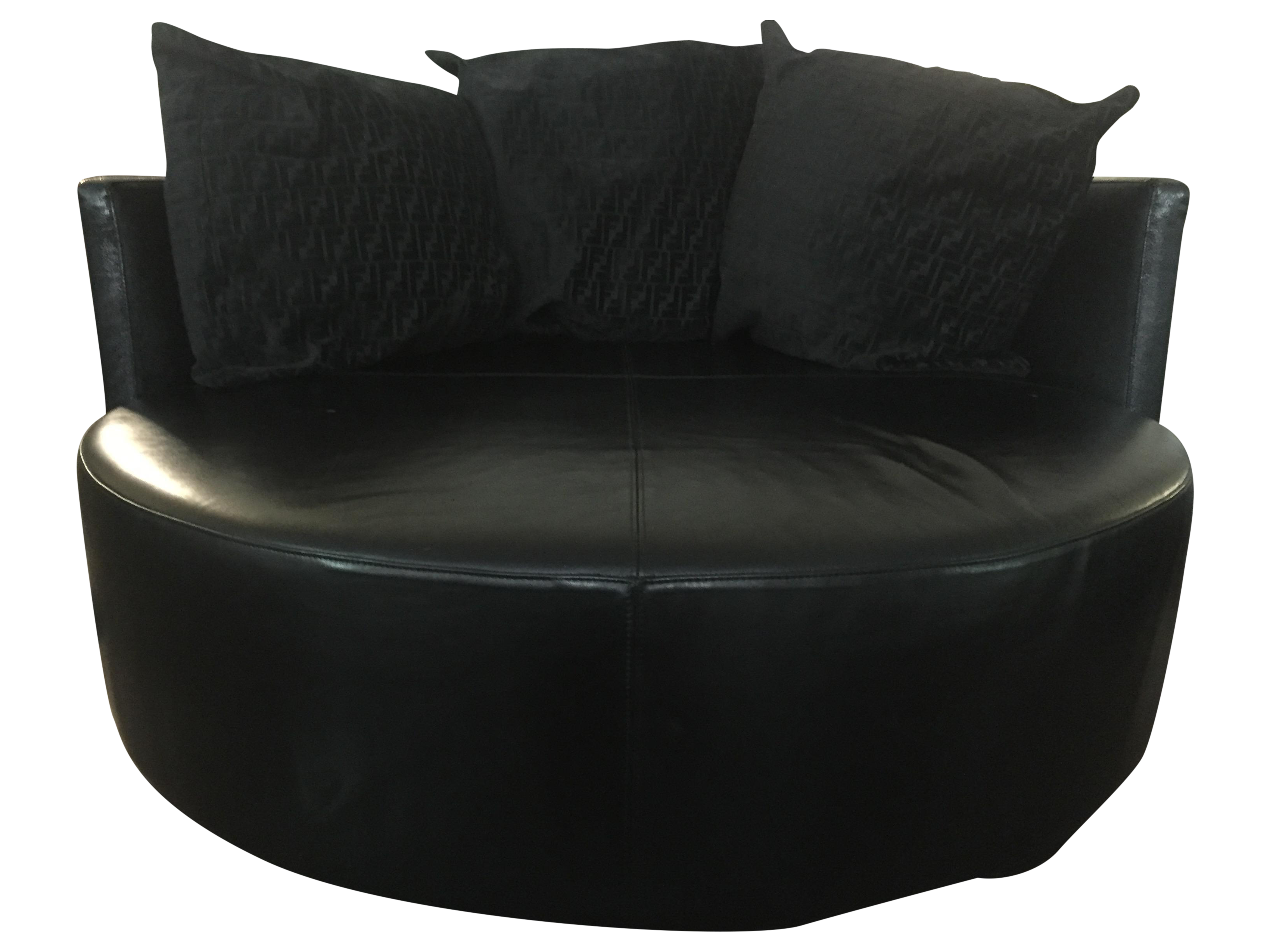 Black Sofa Transparent Image