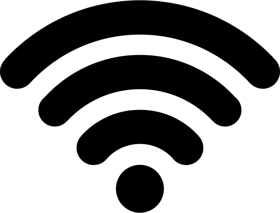 Black WiFi-logo PNG Download Afbeelding