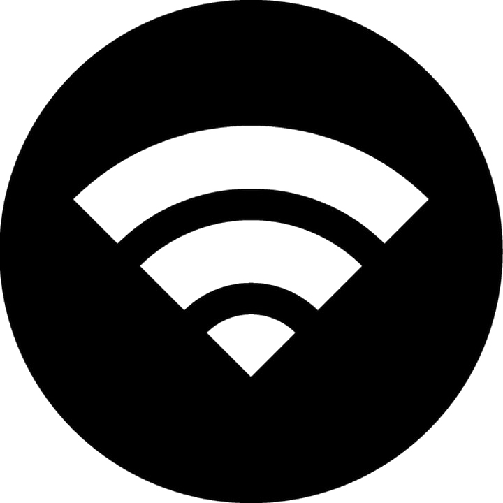 Black WiFi logo PNG image haute qualité image