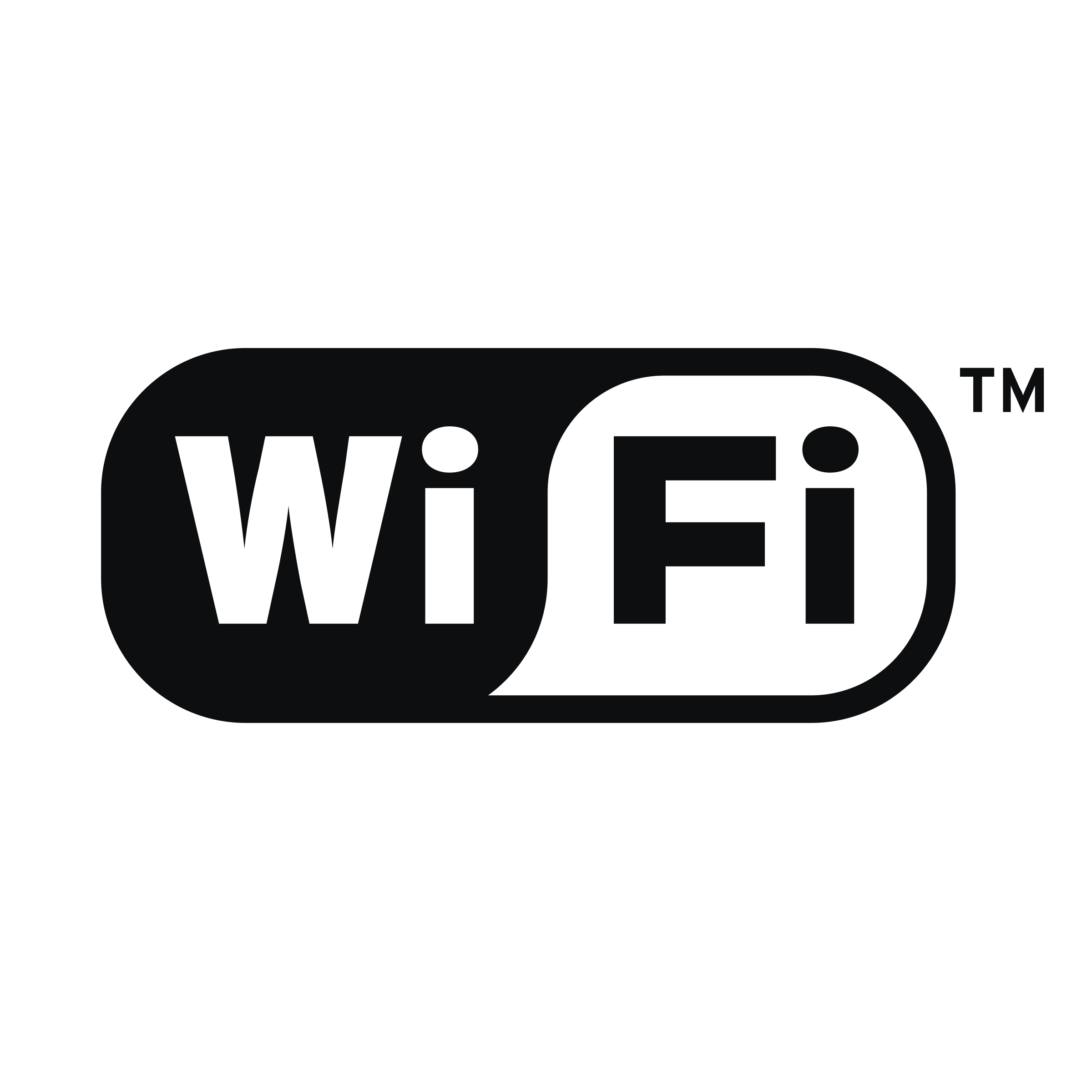 Immagine Trasparente del logo del logo del wifi nero