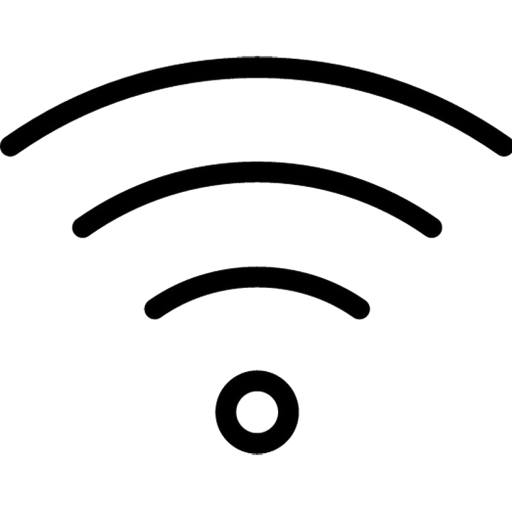 WiFi noir logo Transparent fond PNG
