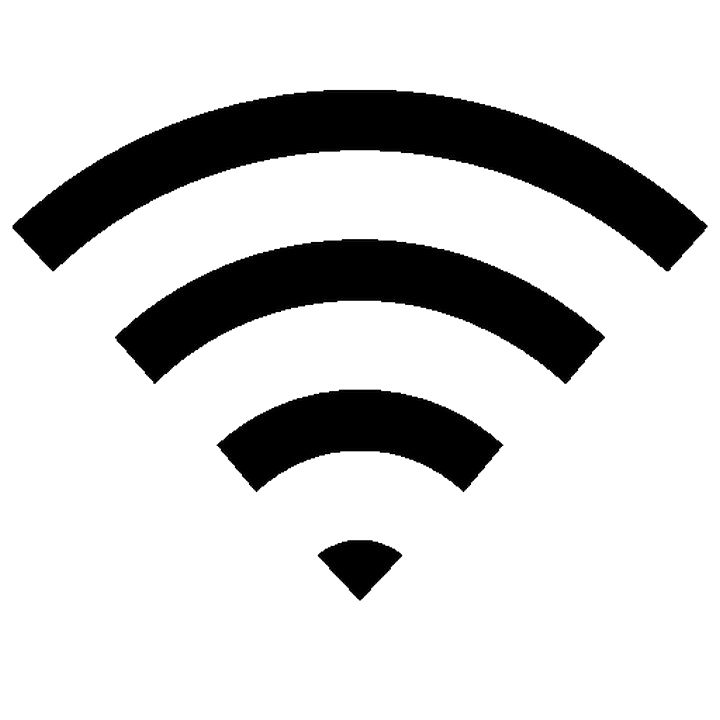 شعار WiFi الأسود الصور الشفافة