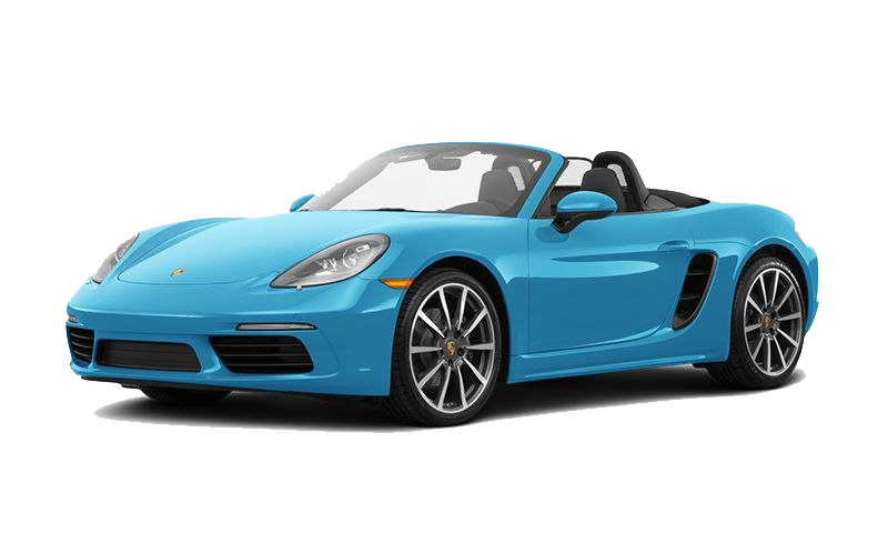 Blue Porsche PNG Image Background