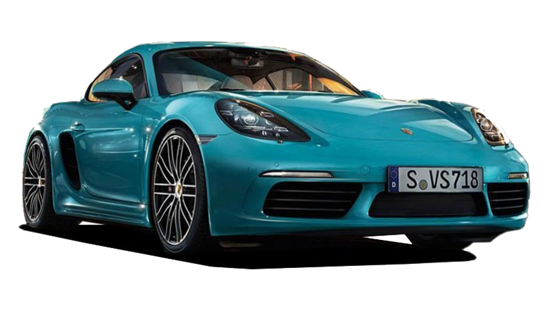 Image Transparente de Porsche bleue