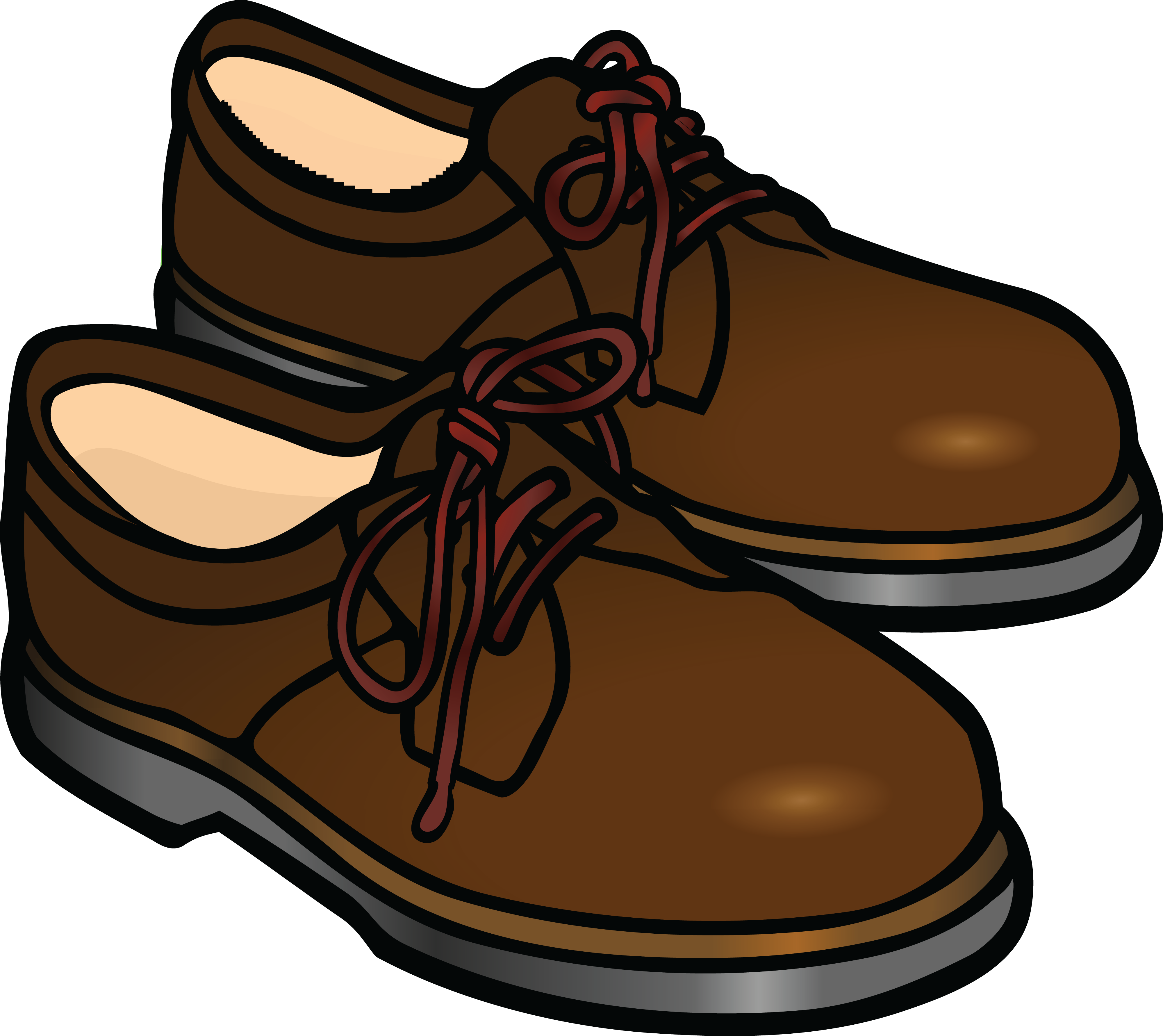 Sepatu coklat PNG Gambar latar belakang Transparan
