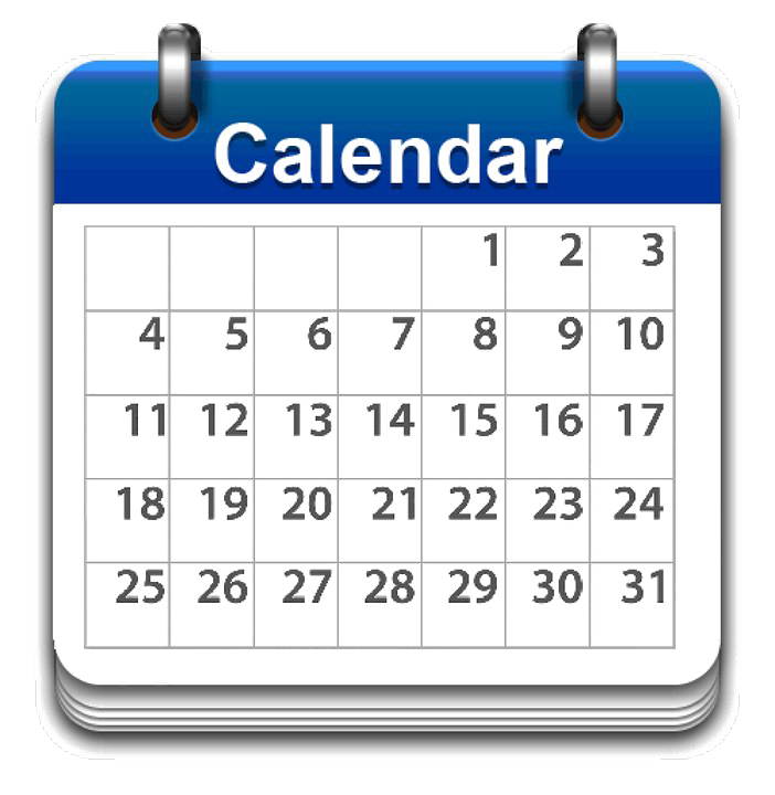 Calendario PNG descargar imagen