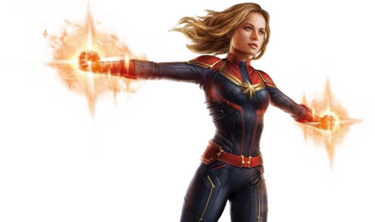 Captain Marvel PNG Background Image