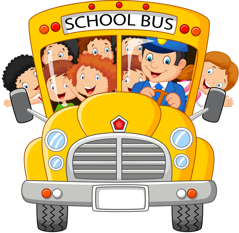 Cartoon schoolbus PNG Transparant Beeld