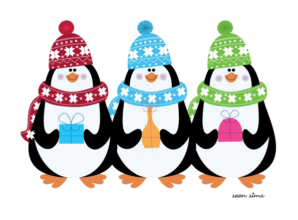 Christmas Birds PNG Pic