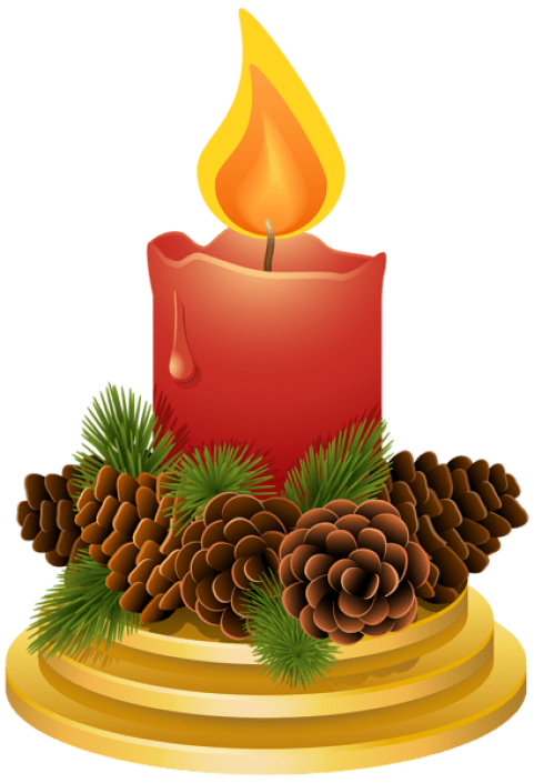 Christmas Candle PNG Download Grátis