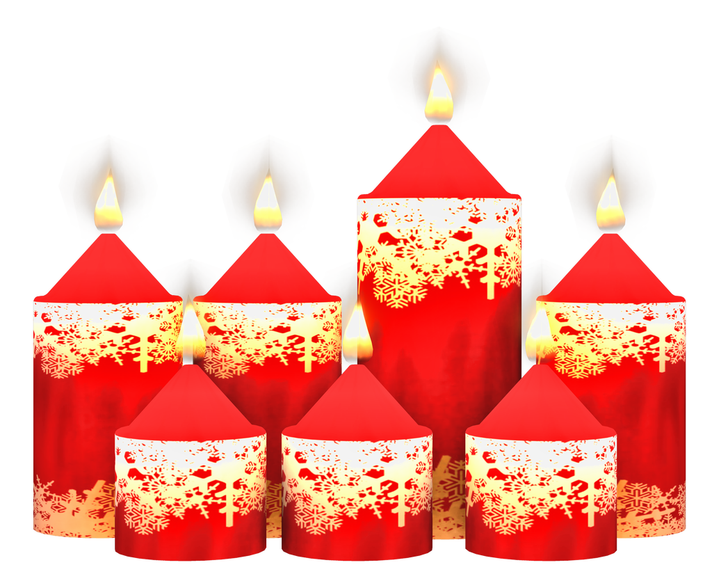 Imagem de alta qualidade de vela de Natal PNG