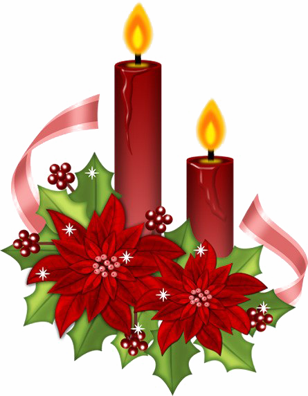 Christmas Candle PNG Image Background