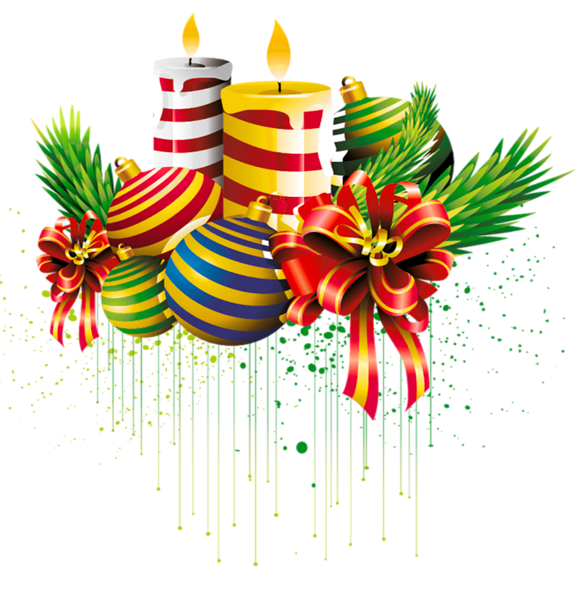 Christmas Candle PNG Pic