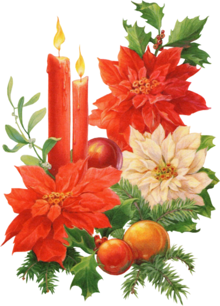 Christmas Candle PNG Transparent Image