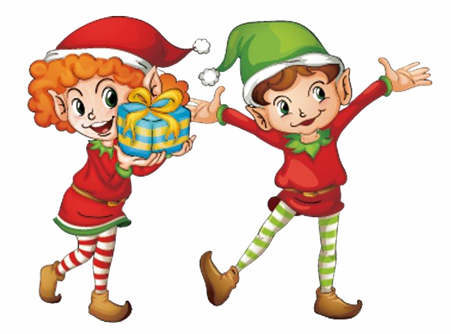 Christmas Elf PNG Image Background