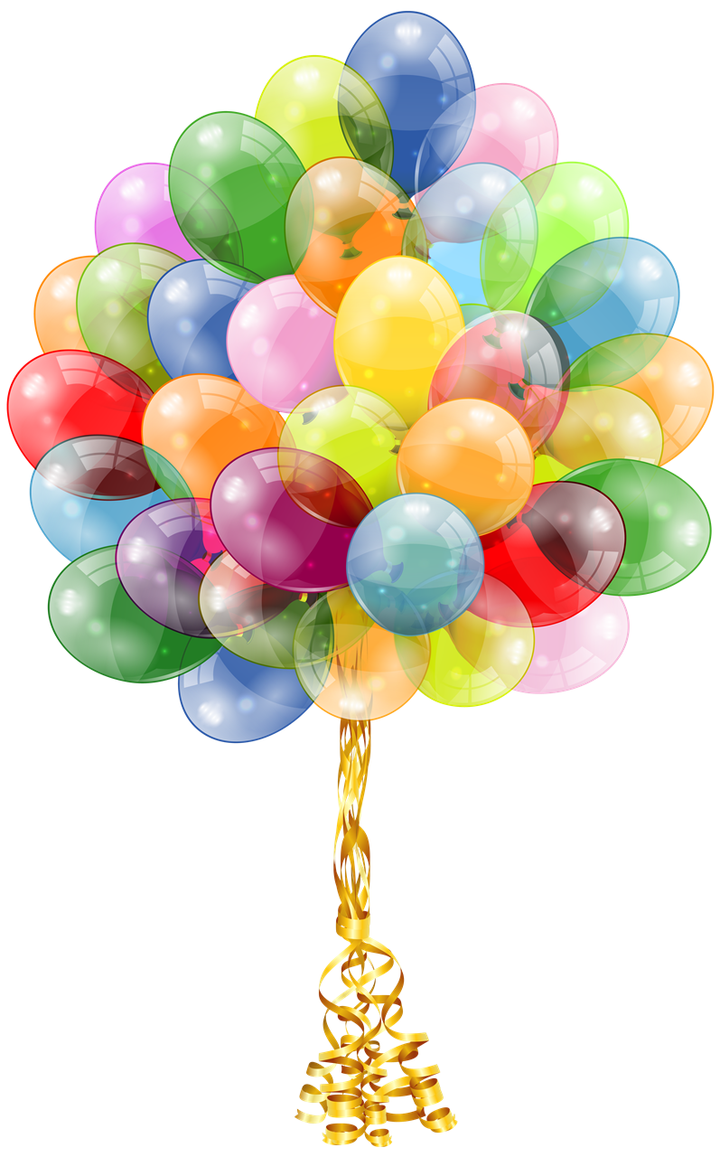 Kleurrijke ballonnen PNG Download Afbeelding