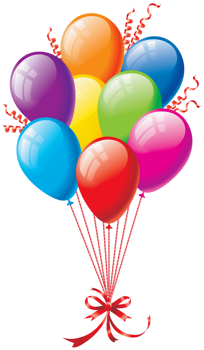 Kleurrijke ballonnen PNG Gratis Download