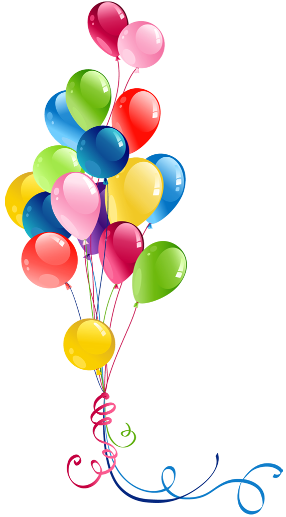 Красочные воздушные шары PNG Image