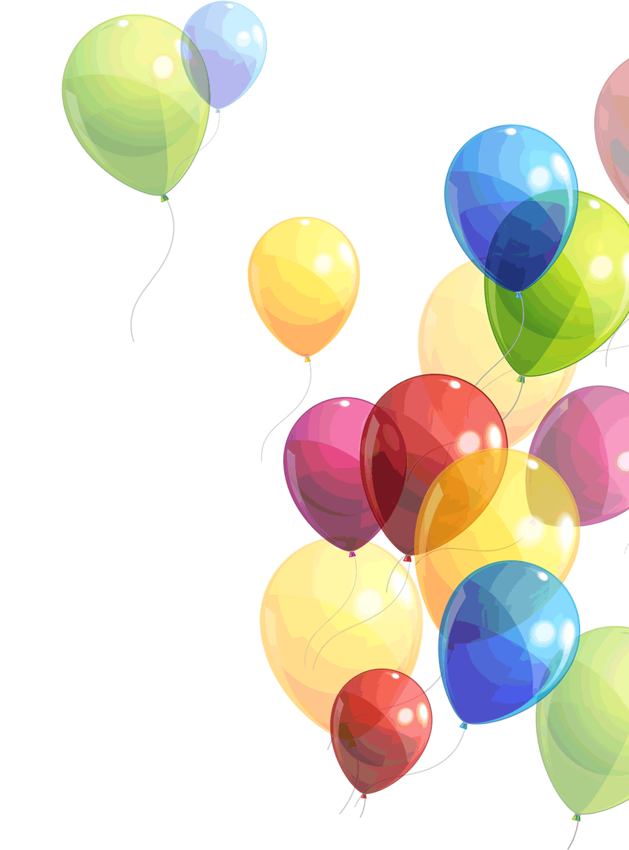 Colorful Balloons PNG Pic