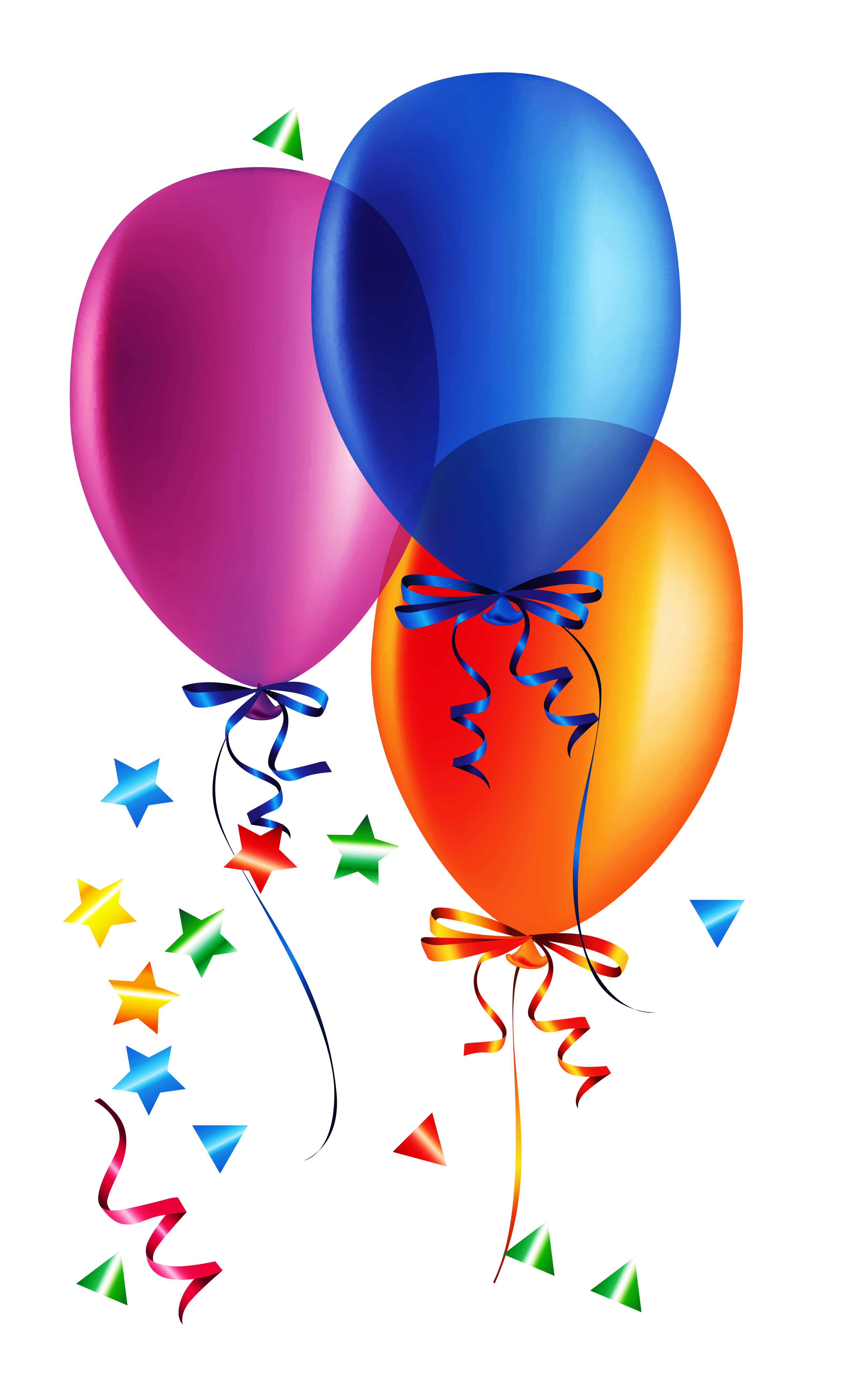 Colorful Balloons PNG Transparent Image
