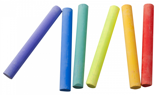 Colorful Chalk PNG Image