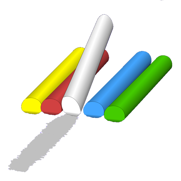 Colorful Chalk PNG Transparent Image