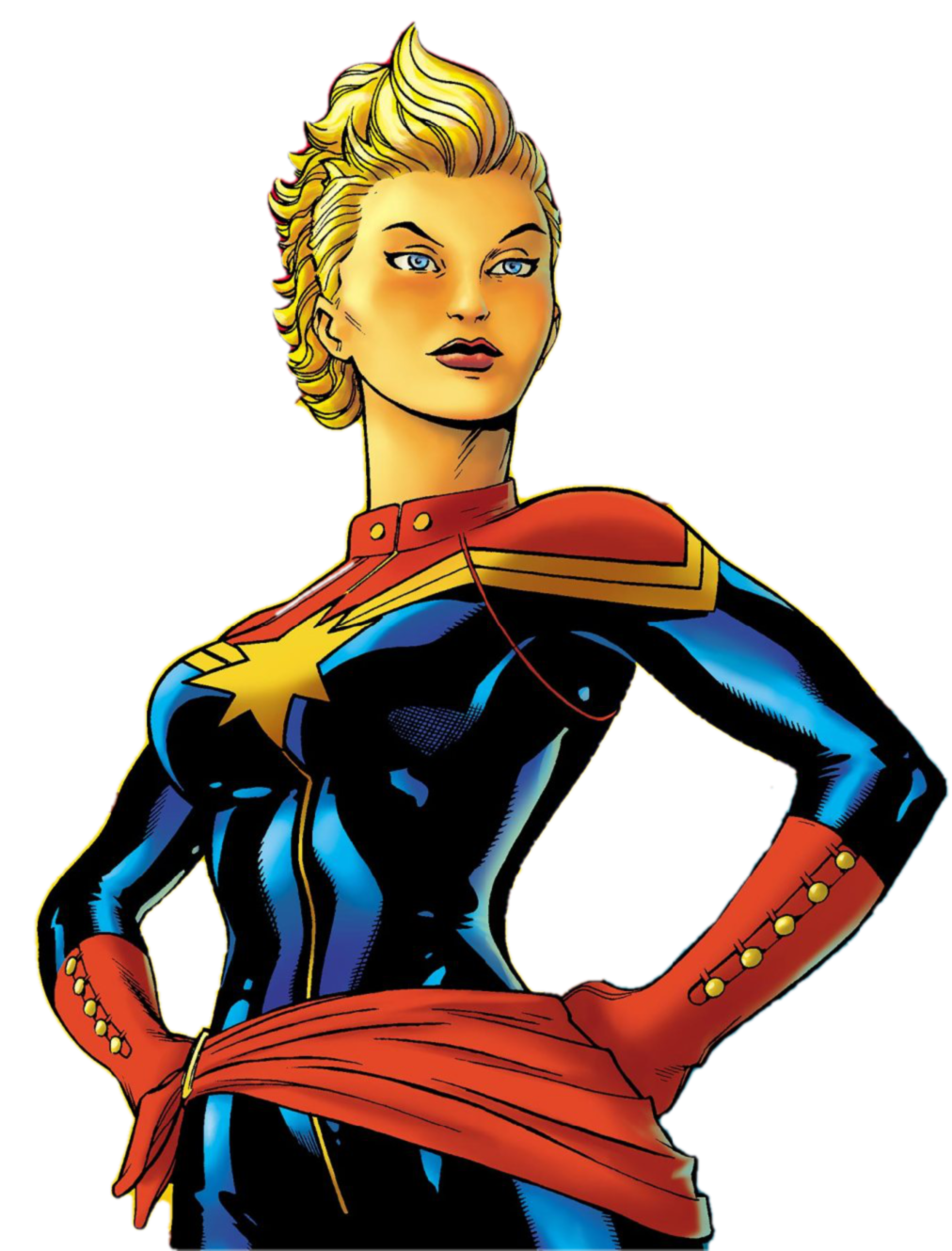 Comic Captain Marvel PNG High-Quality Image