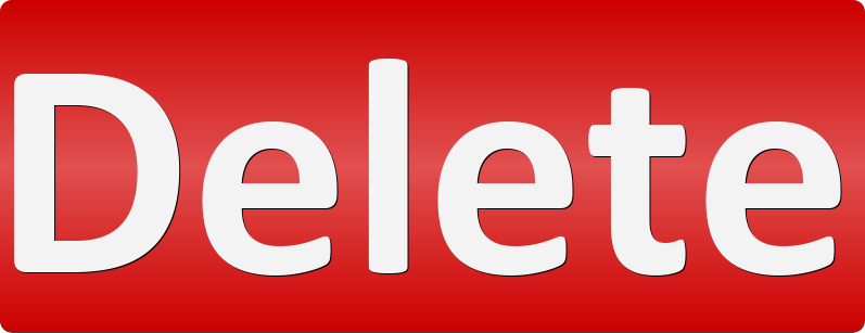 Delete Button PNG High-Quality Image