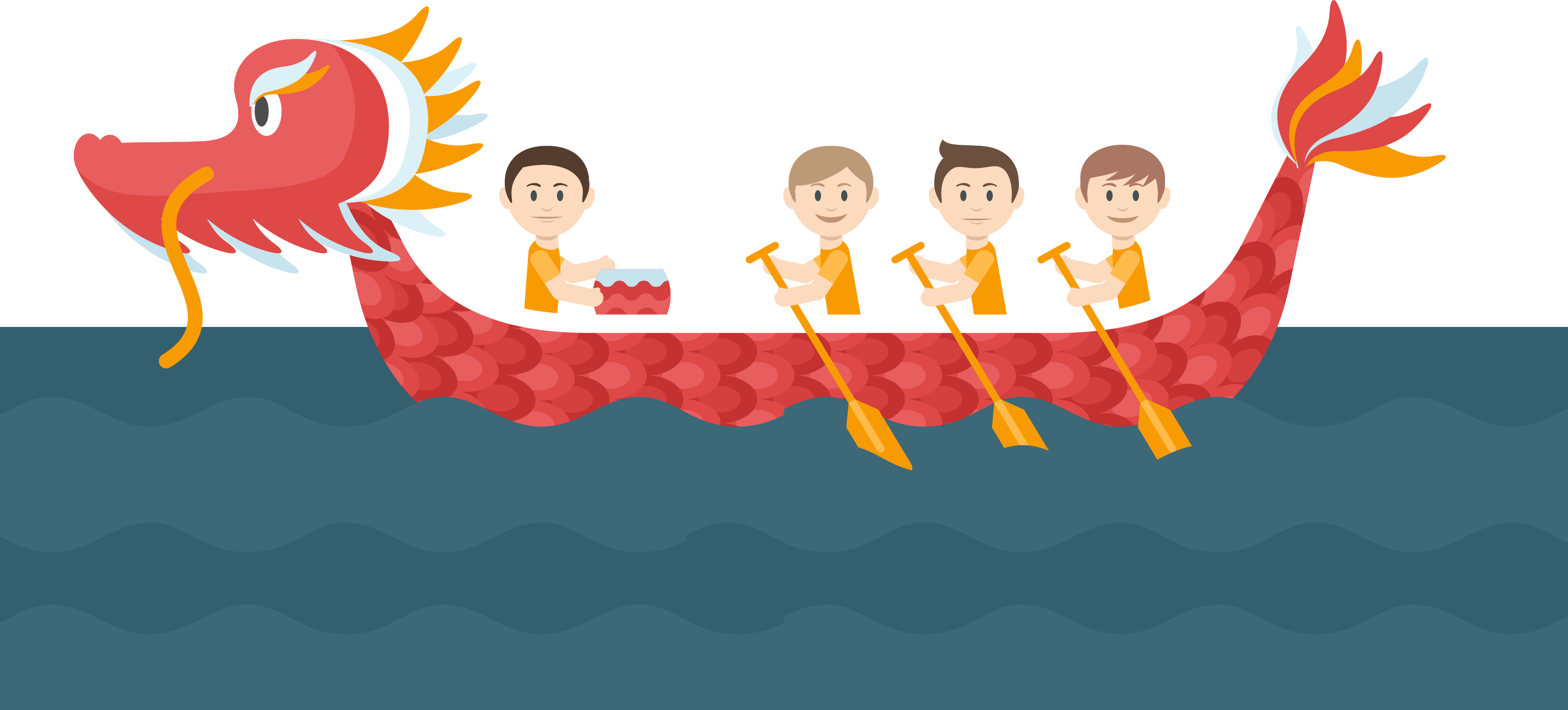 Drachenbootfestival PNG-Hintergrund-Bild