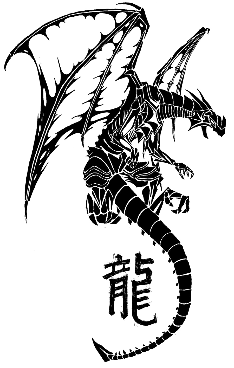 Dragon Tattoo PNG Image Background