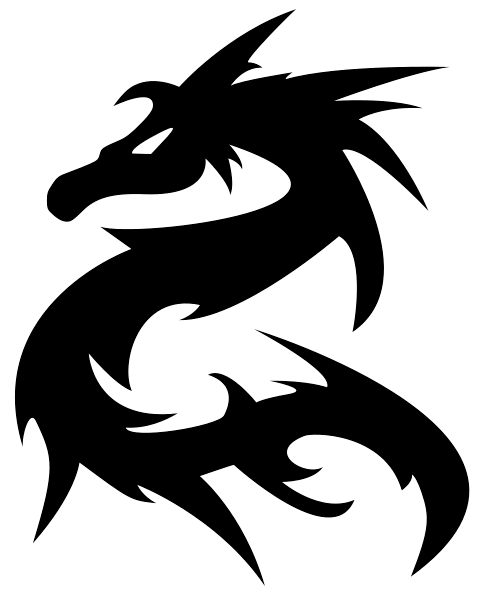 Imagem transparente da tatuagem do dragão