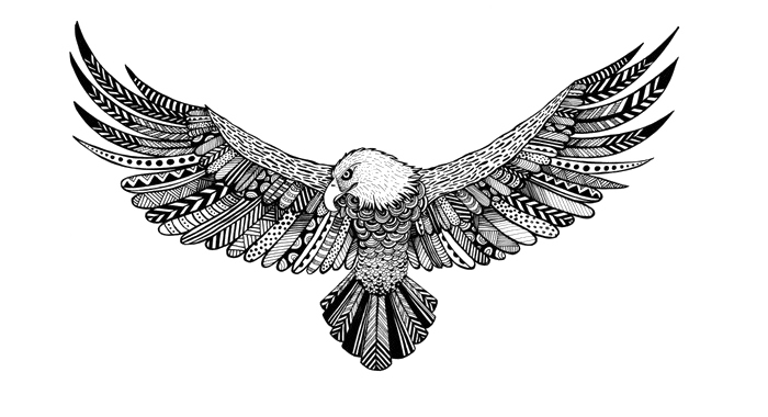 Eagle Tattoo Transparent Background Png - Tribal Eagle Designs Tattoo, Png  Download , Transparent Png Image - PNGitem