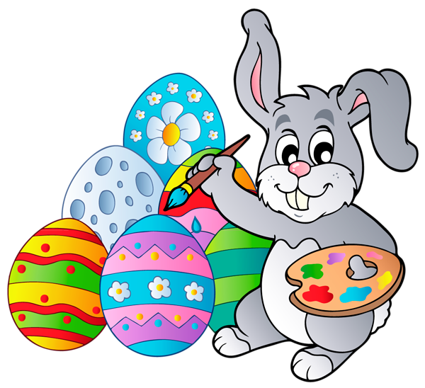 Easter Bunny PNG Image Background