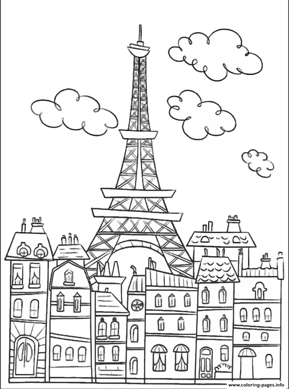 Fondo de imagen PNG de la silueta de la torre Eiffel