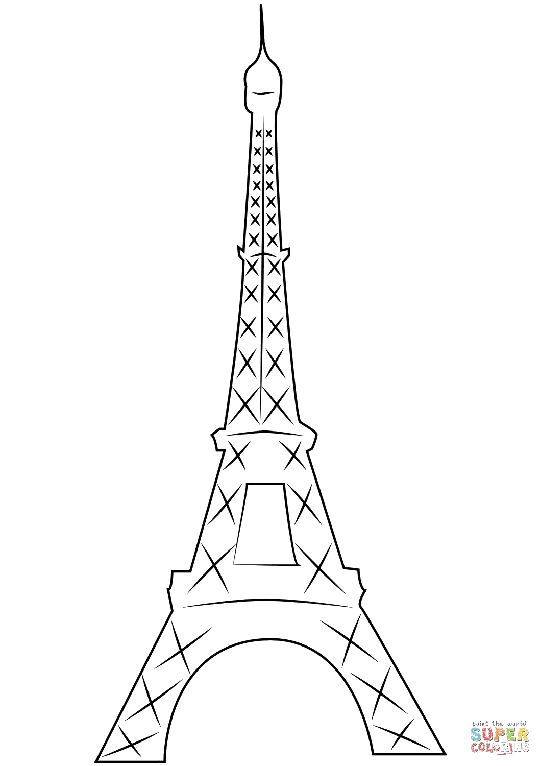Eiffel Tower Silhouette PNG Pic