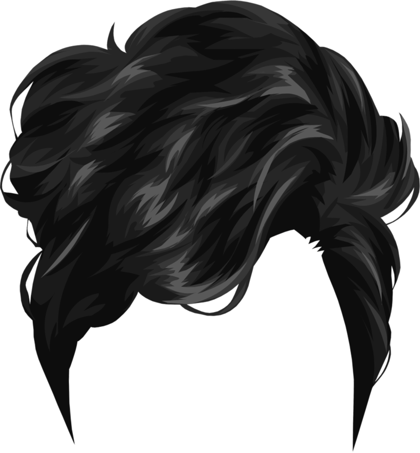 Emo cabelo transparente fundo PNG