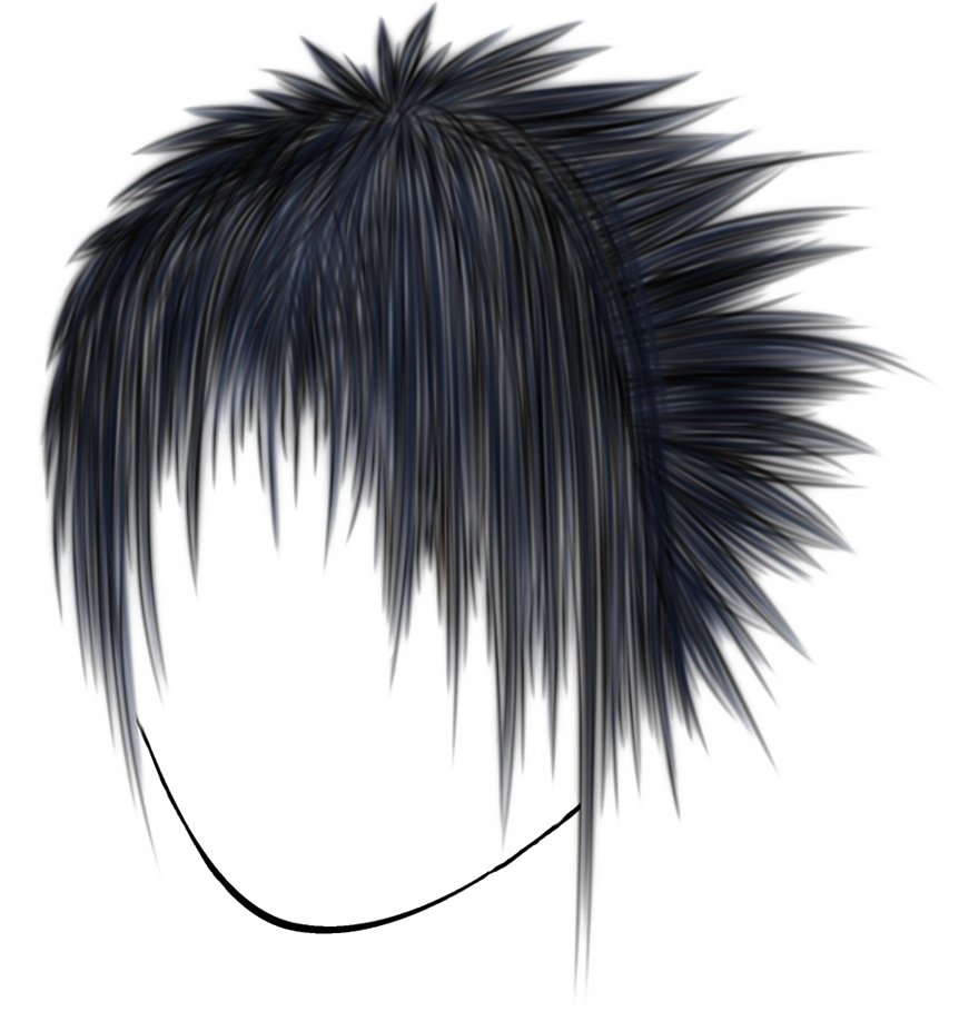 Gambar rambut emo Transparan
