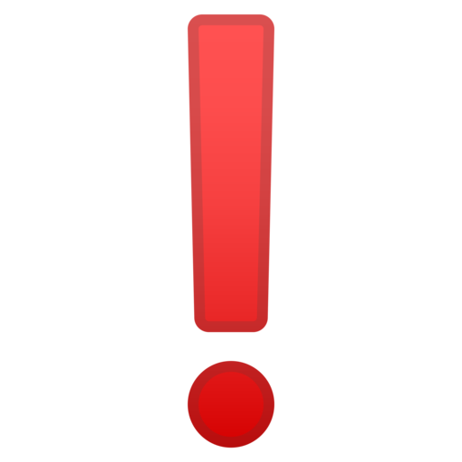 Exclamation Mark PNG Transparent Image
