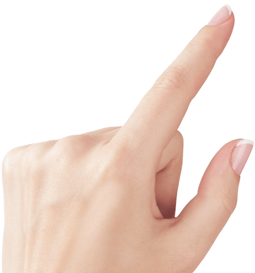 Палец прозрачное изображение